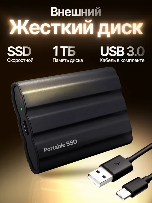 MAGSS Внешний жесткий диск HDD 1 ТБ, 1 ТБ