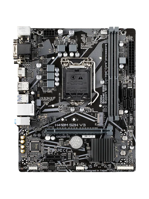 Gigabyte Материнская плата 1200 H410M S2H V3, 1200 S2H V3, фото 2