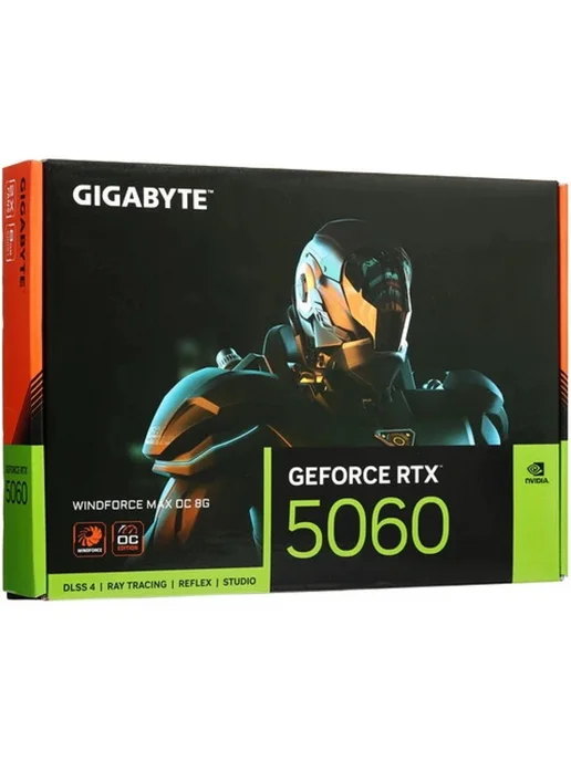 Видеокарта Gigabyte PCI-E 5.0 GV-N5060WF2MAX, OC-8GD, фото 6