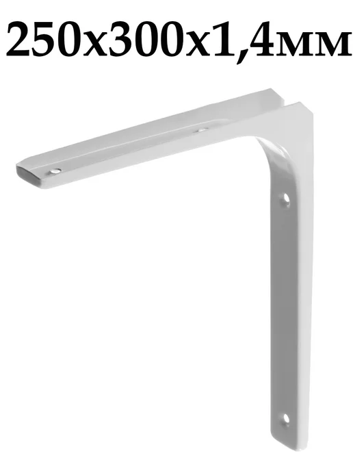 Stayer Уголок-кронштейн 250x300x1,4мм белый, 250x300x1.4 мм