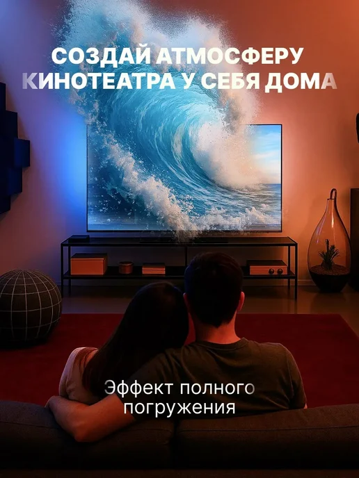 Адаптивная подсветка для телевизора 40-50, вариант, фото 6