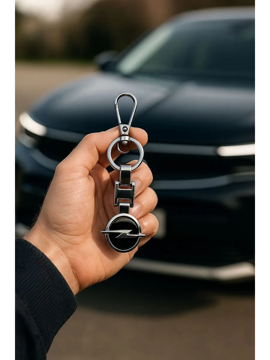 Автомобильный брелок металлический для ключей с маркой Opel