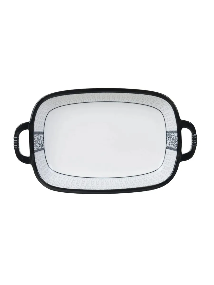 Блюдо прямоугольное с ручками, 33 см R-33101