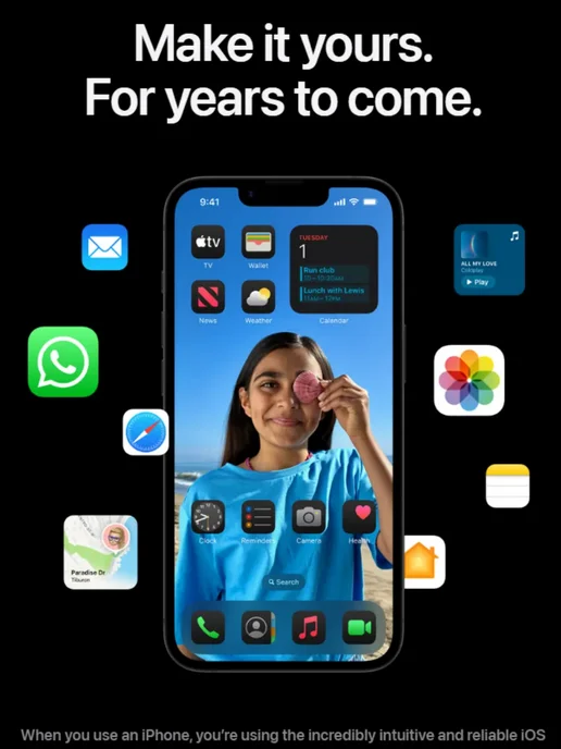 Смартфон Apple iPhone 16E 256 ГБ, белый, фото 6