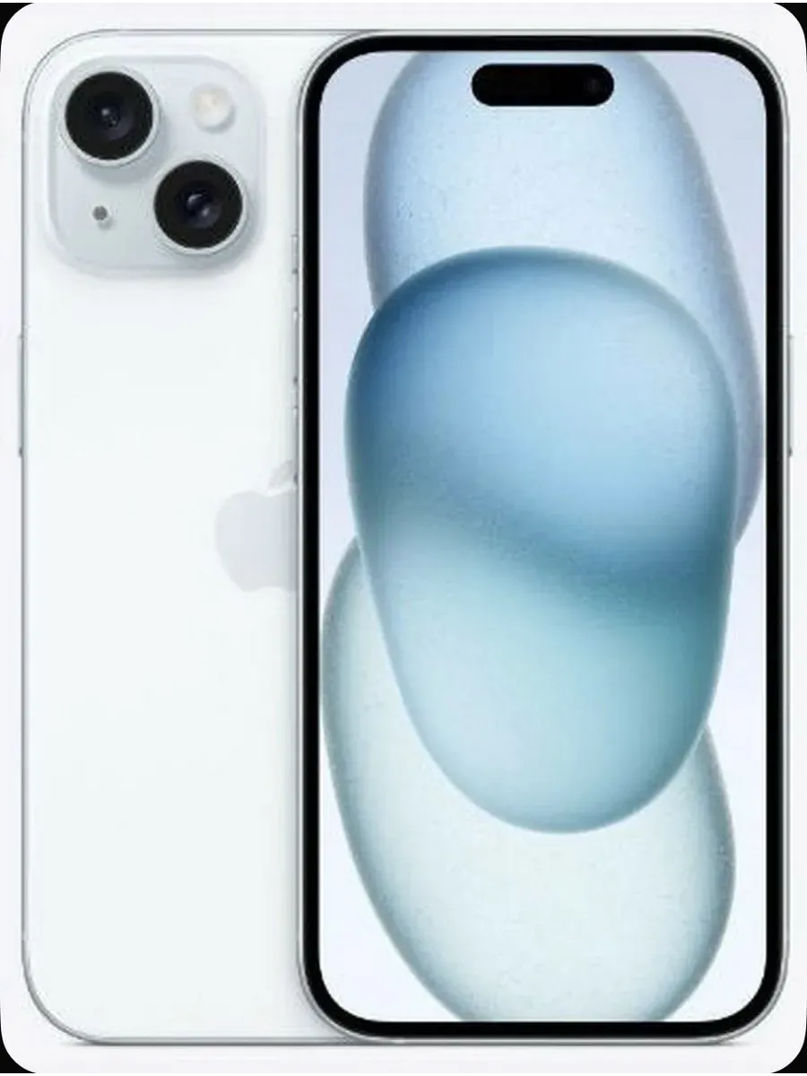 Смартфон iPhone 15 128GBnano SIM + eSIM, Blue
