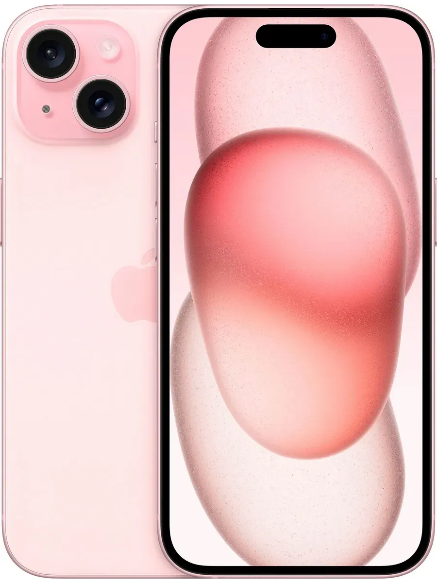 Смартфон iPhone 15 256GB,nano SIM + eSIM, Pink