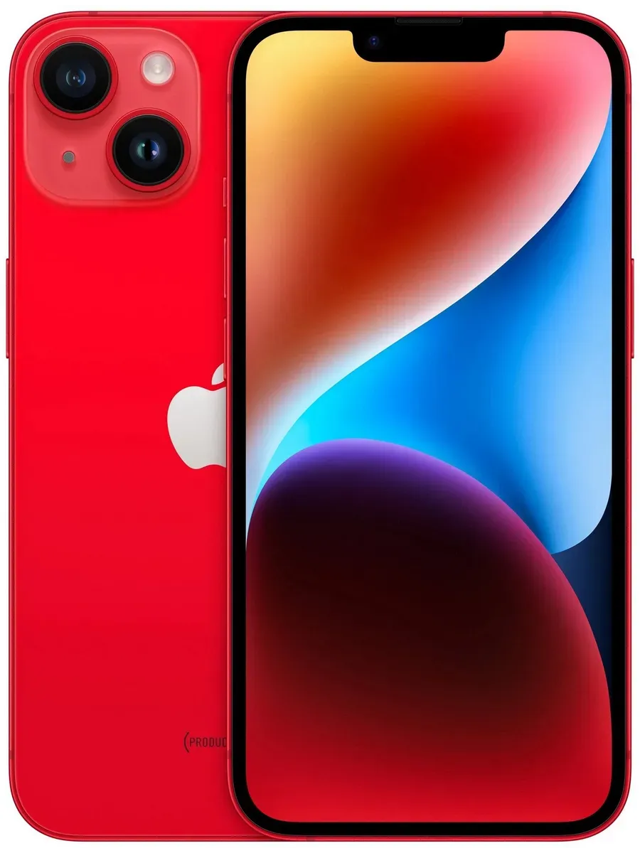 Смартфон iPhone 14 128GB,nano SIM + eSIM, Red