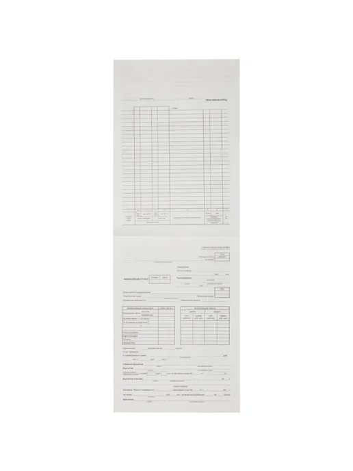 Attache Бланк Авансовый отчет форма АО-1 А4 1у 5кн по 100л, 100 л, фото 4