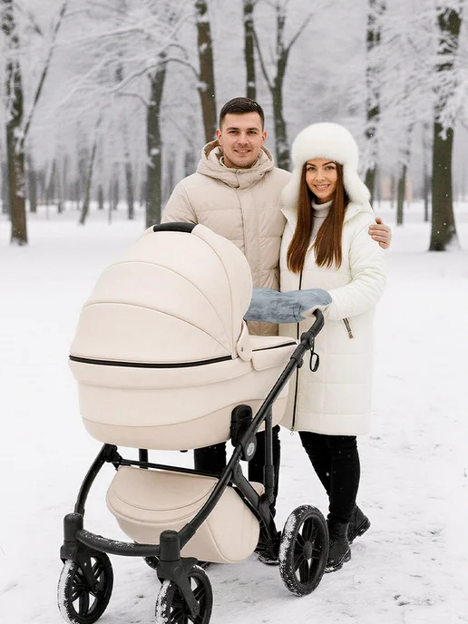 HusKids Муфта для рук на коляску, серый, фото 7