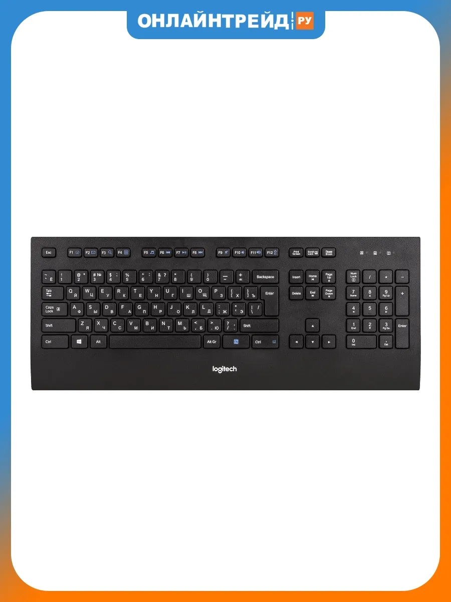 LOGITECH Клавиатура K280E USB Black