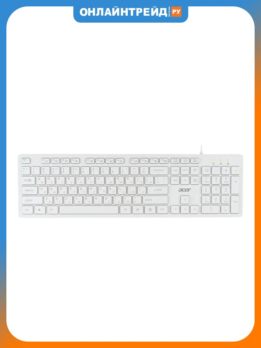 Acer Клавиатура OKW123 White