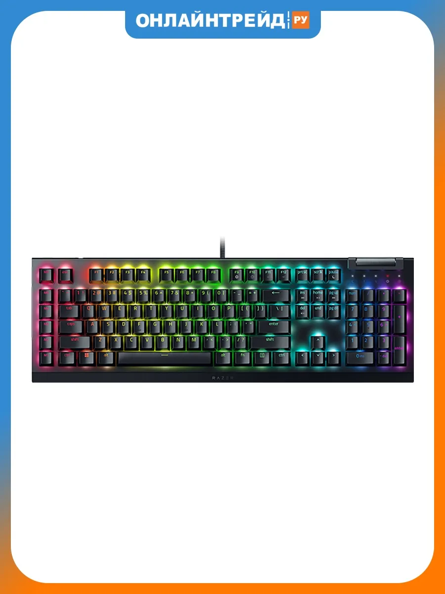 Razer Игровая клавиатура BlackWidow V4 X Yellow Black