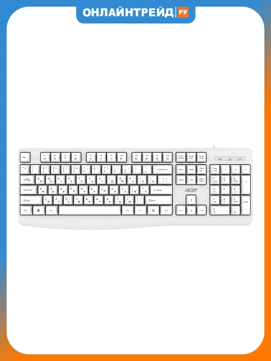 Acer Клавиатура OKW301 White