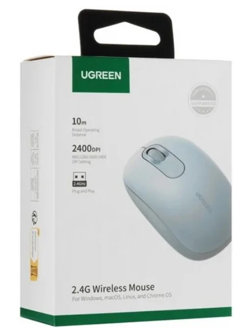 UGREEN Мышь беспроводная MU105 (90671) 2.4G, голубой, 2,4 г, фото 5