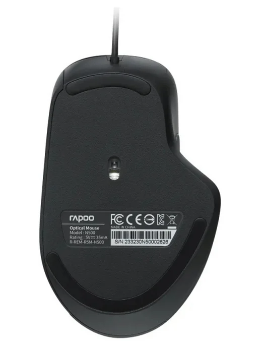 Rapoo Мышь N500 Black, черный, фото 3