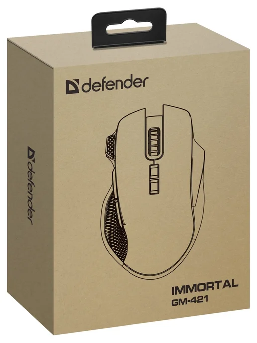 DEFENDER Мышь Immortal GM-421 черный, черный, фото 2