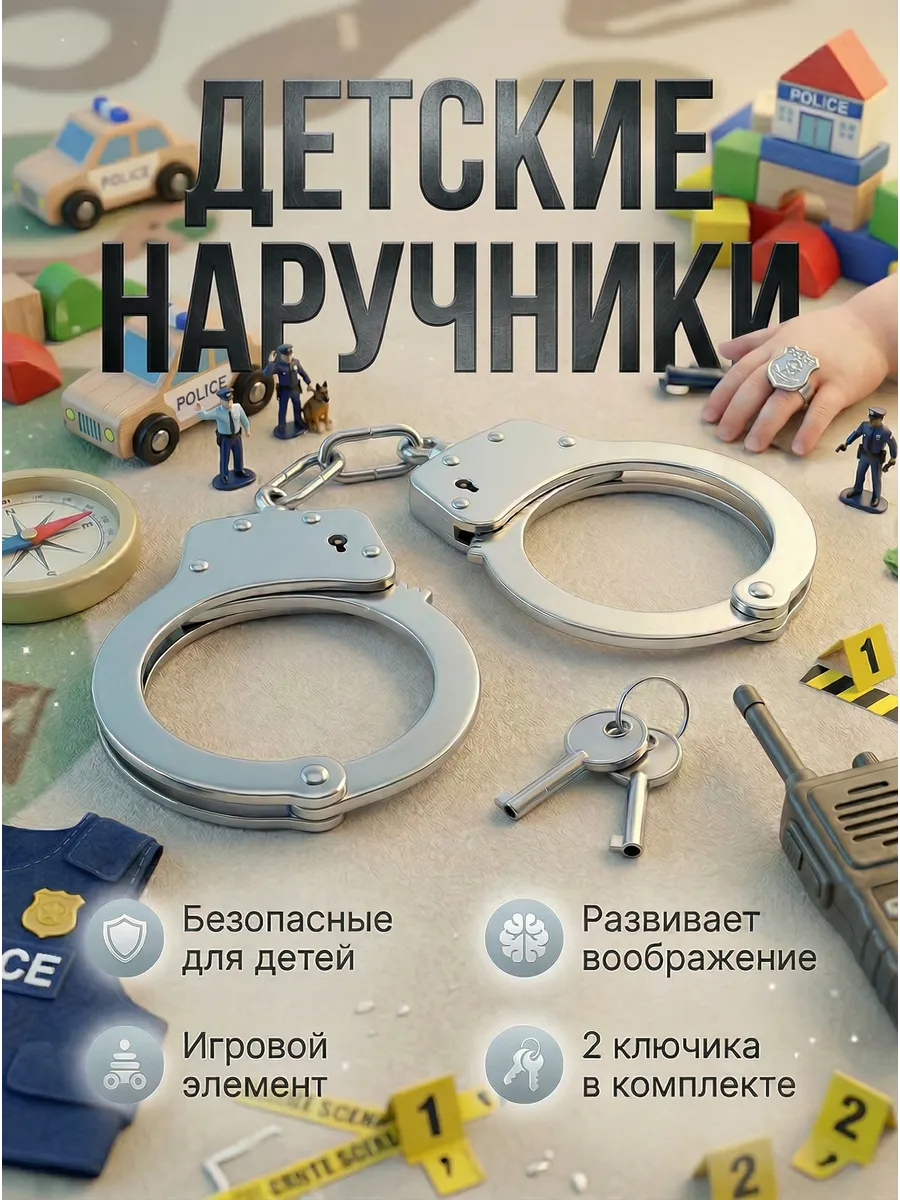 Наручники детские металлические