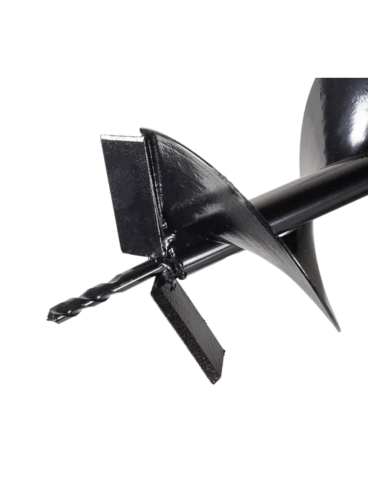 Шнек для мотобура 150 мм, длина 800 мм, для бурения грунта HUTER AG-150, шплинт в комплекте, вариант, фото 5