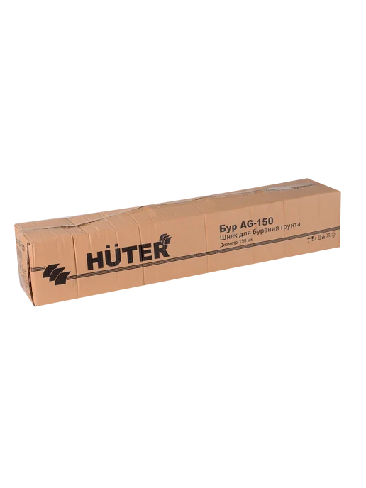 Шнек для мотобура 150 мм, длина 800 мм, для бурения грунта HUTER AG-150, шплинт в комплекте, вариант, фото 7