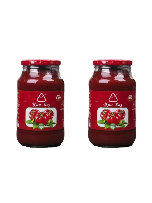 Цин-КАЗ Томатная паста 1050 гр 2 шт, 1050 г, 2 шт