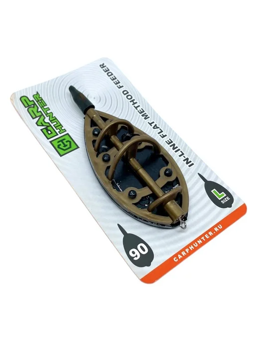 Carp Hunter Кормушка методная 90г Карп Хантер Flat Method Feeder Large, 90 г, фото 2