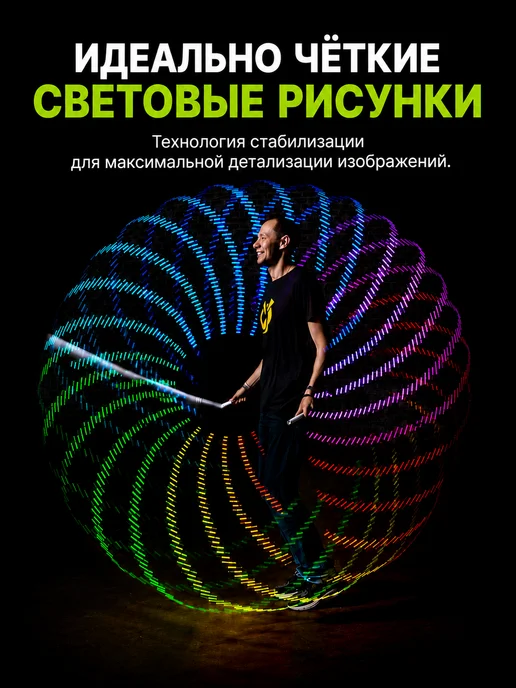 Ignis Pixel Графическая светодиодная скакалка 60 px, синий, фото 3