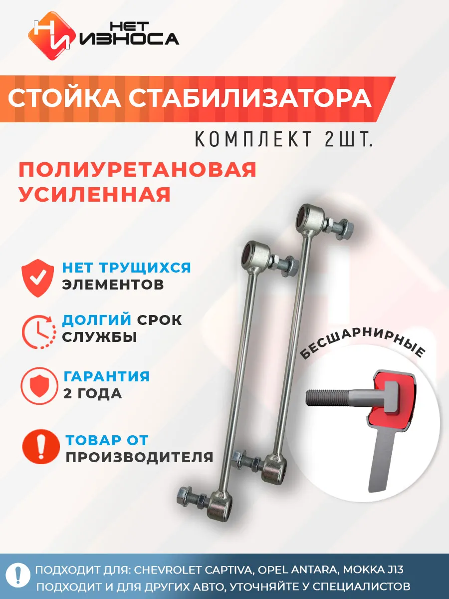 Стойки стабилизатора полиуретановые усиленные NL249-2