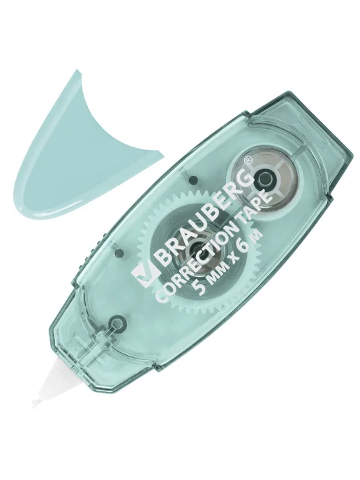 Brauberg Корректирующая лента PASTEL 5 мм х 6 м ВЫГОДНАЯ УПАКОВКА 3 ш, 6 м, фото 4