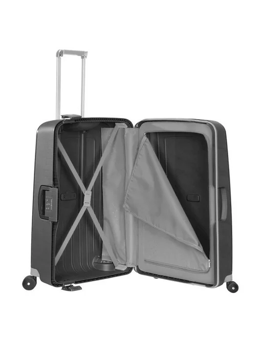 Samsonite Чемодан 4-колёсный S'CURE 69 см Black, черный, в упаковке 5 кг, фото 3
