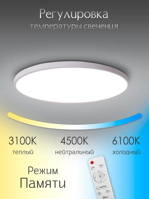 WEDO LIGHT Люстра потолочная светодиодная с пультом, белый, фото 3