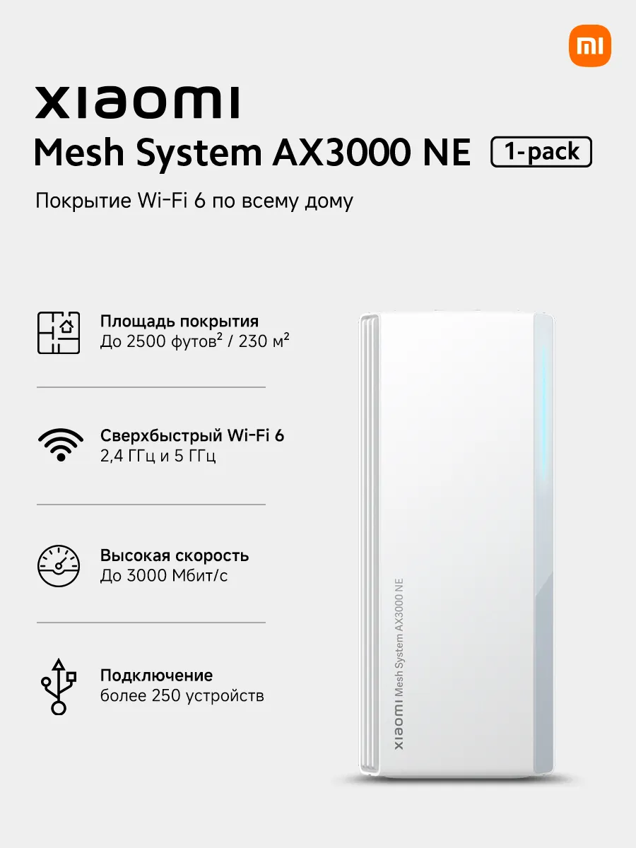 Меш-система Mesh System AX3000 NE 1 шт. RU DVB4465GL