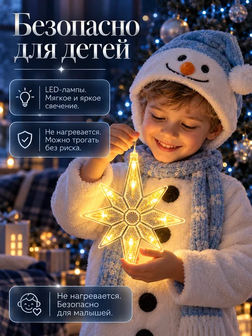 IMPITER Светодиодная фигурка-гирлянда на Новый год, белый, фото 4