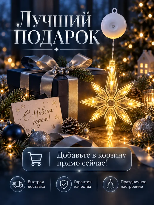 IMPITER Светодиодная фигурка-гирлянда на Новый год, белый, фото 6