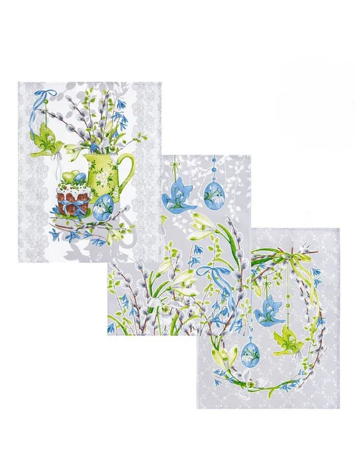 TEXSTORE HOME Полотенца кухонные набор 3 шт, 3 шт