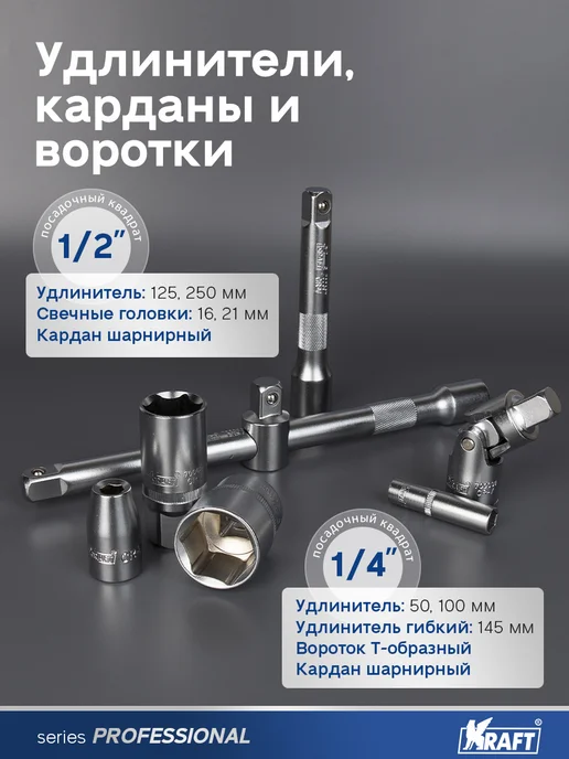KRAFT Набор автомобильных инструментов 82 предмета, 82 шт, фото 6