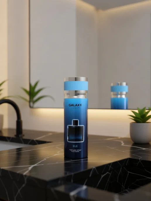 GALAXY PLUS CONCEPT Дезодорант парфюмированный BLUE мужской, синий, фото 3