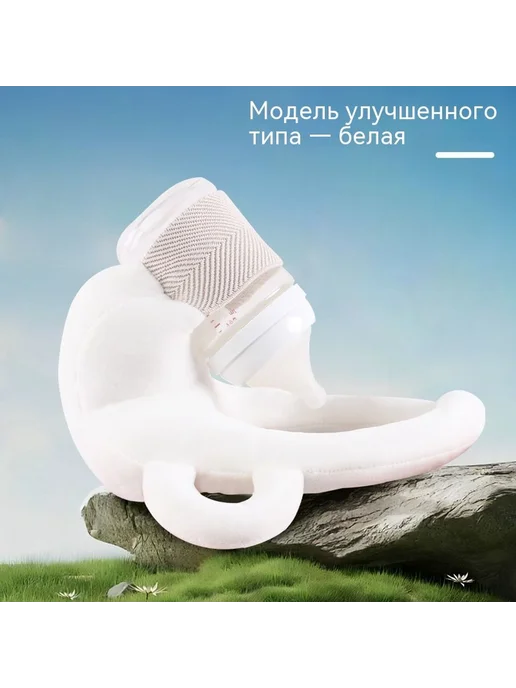 Подушка Бежевый, синий, фото 3