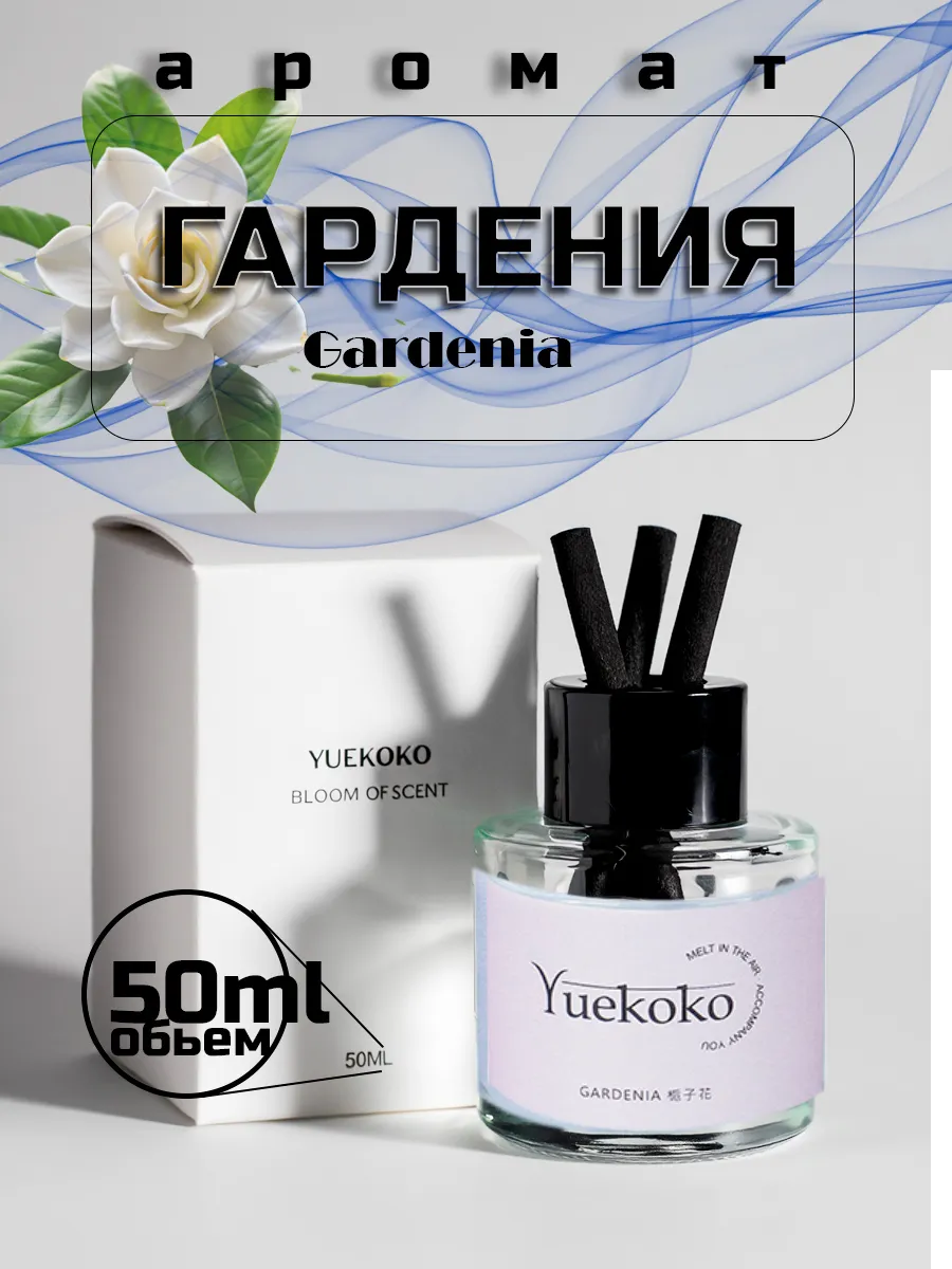 Диффузор флакон для машины и дома с палочками 50мл