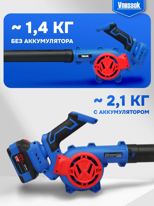 VNIISSOK Воздуходувка аккумуляторная бесщеточная VN959 V0049, вариант, фото 3