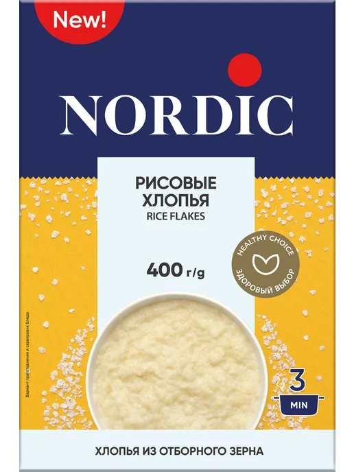 NORDIC Рисовые хлопья 400г, 400 г, фото 2