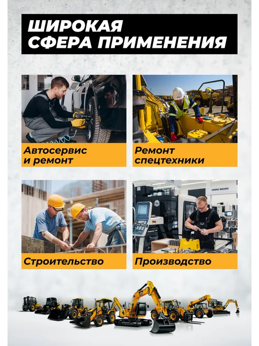 JCB Головка торцевая ударная 6-гранная 58 мм 3 4", черный, фото 3