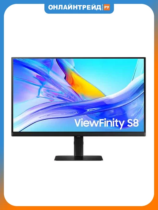 Samsung Монитор ViewFinity S8 S27D804UAI 27" черный, черный