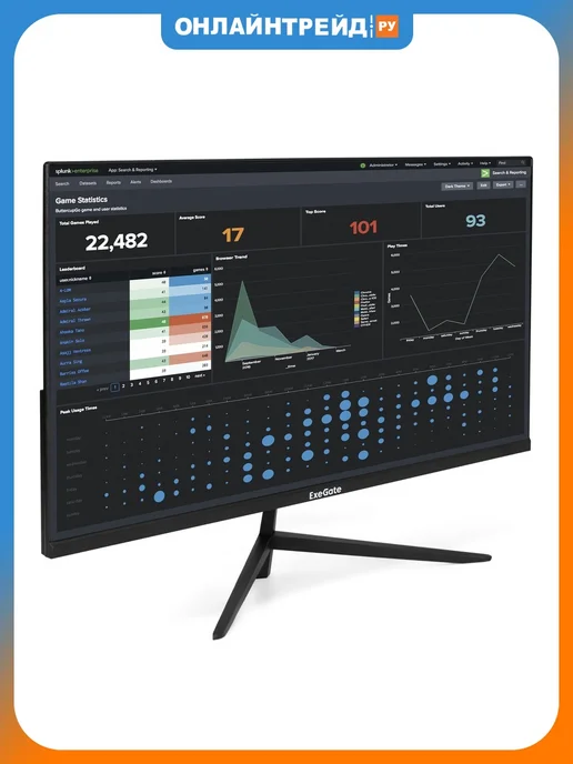 EXEGATE Монитор 27" ProSmart EZ2707TA черный, черный