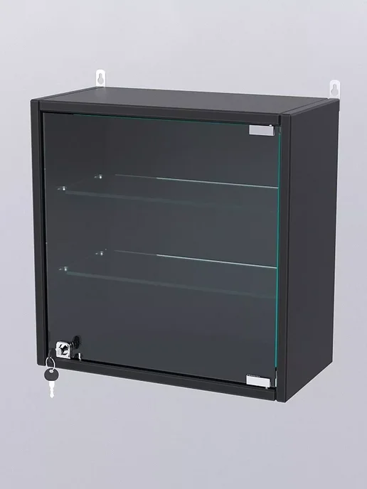 WESTCOM.RU Витрина настенная "МИНИ" 40*40*20,Белый, 40x40x20, черный, фото 5