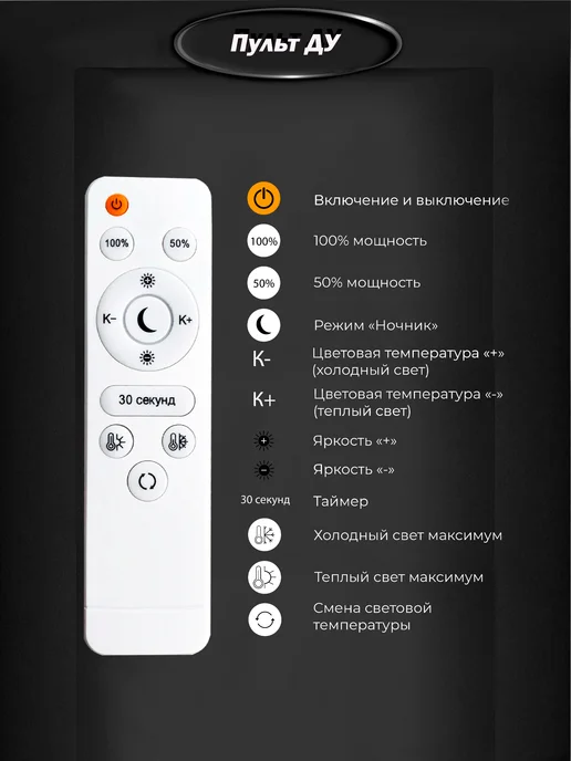 Семь огней Люстра светодиодная на кухню, спальню, для зала, вариант, фото 6