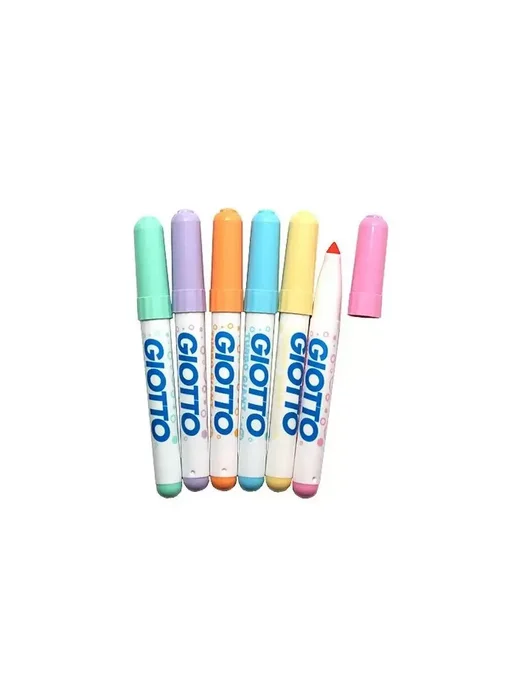 GIOTTO TURBO GIANT фломастеры для рисования 6 цветов PASTEL F431000, 6 цв., фото 6