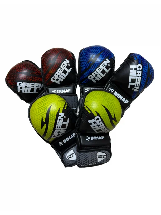 tiger Перчатки MMA IMMAF approved, красный, фото 2
