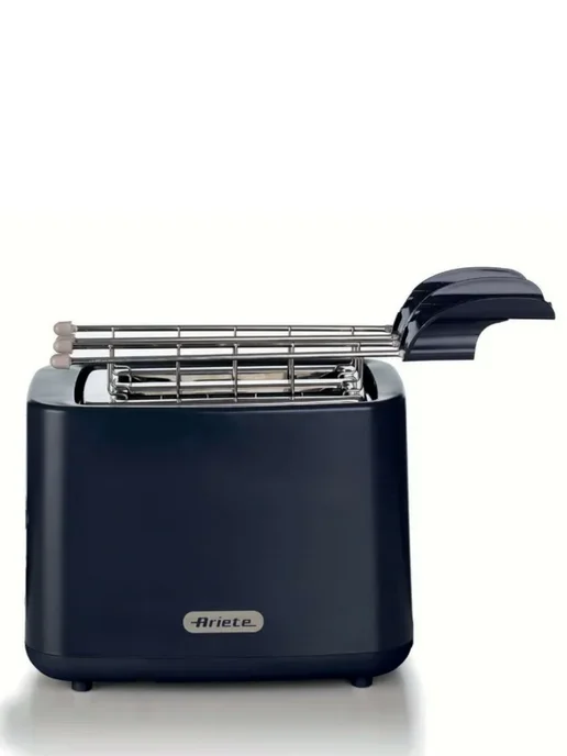 ARIETE Тостер для хлеба Breakfast Line 2 ломтика, с поддоном, черный, фото 6