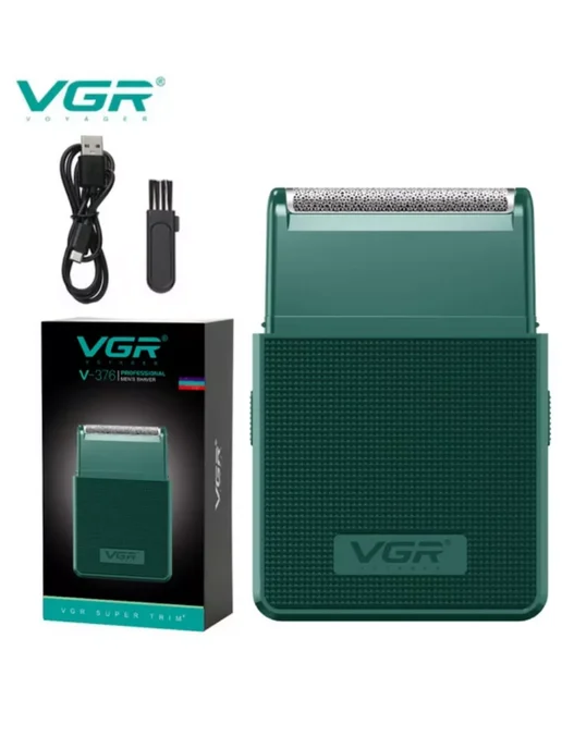Шейвер + Триммер VGR V-376, зеленый