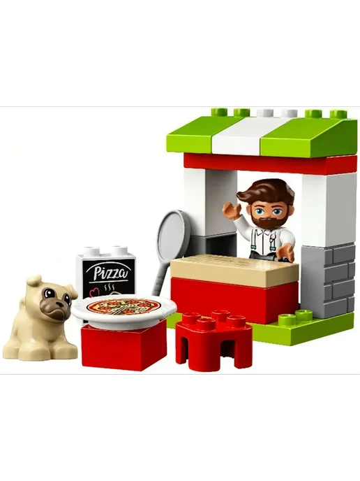 LEGO Конструктор DUPLO 10927 Киоск-пиццерия, 18 деталей, вариант, фото 3